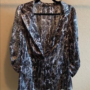 Courteney snake print lightweight blazer NWOT